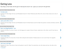 Tablet Screenshot of eatingless.blogspot.com