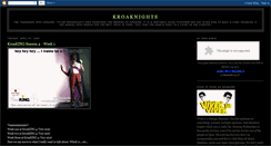 Desktop Screenshot of kroaknights.blogspot.com