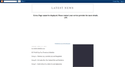 Desktop Screenshot of latestnews-s.blogspot.com