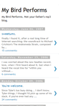 Mobile Screenshot of mybirdperforms.blogspot.com