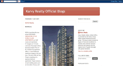 Desktop Screenshot of karvy-realty.blogspot.com