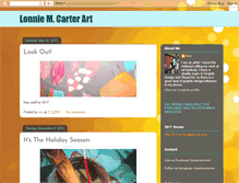 Tablet Screenshot of lonniecarterart.blogspot.com