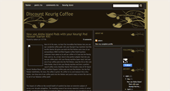 Desktop Screenshot of discount-keurig-coffee.blogspot.com