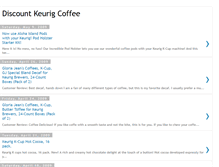 Tablet Screenshot of discount-keurig-coffee.blogspot.com