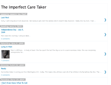 Tablet Screenshot of imperfect-care-taker.blogspot.com