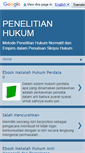 Mobile Screenshot of penelitian-hukum.blogspot.com