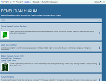 Tablet Screenshot of penelitian-hukum.blogspot.com