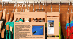 Desktop Screenshot of kladstallet.blogspot.com