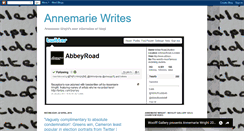 Desktop Screenshot of annemarie-writes.blogspot.com