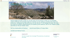 Desktop Screenshot of israelnyheter.blogspot.com