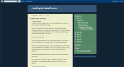 Desktop Screenshot of cookinginthebathroom.blogspot.com