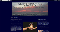 Desktop Screenshot of oldmansinspirationalthoughts.blogspot.com