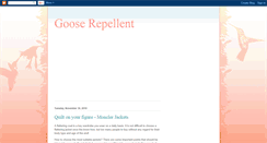 Desktop Screenshot of goose-repellent.blogspot.com