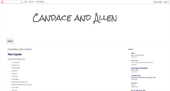 Desktop Screenshot of candaceandallen.blogspot.com