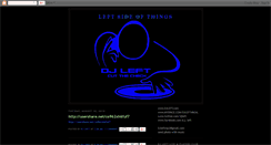 Desktop Screenshot of leftsideofthings.blogspot.com