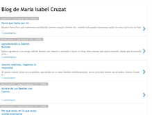 Tablet Screenshot of mariaisabelcruzat.blogspot.com