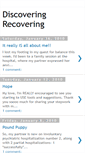 Mobile Screenshot of discoveringrecovering.blogspot.com
