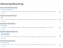 Tablet Screenshot of discoveringrecovering.blogspot.com