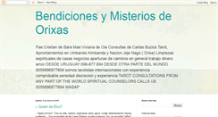 Desktop Screenshot of bendicionesymisteriosdeorixas.blogspot.com