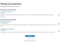 Tablet Screenshot of florida-car-insurances.blogspot.com