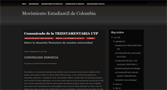 Desktop Screenshot of movimientoestudiantildecolombia.blogspot.com