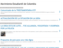 Tablet Screenshot of movimientoestudiantildecolombia.blogspot.com