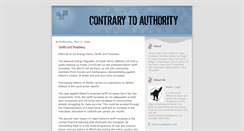 Desktop Screenshot of contrarytoauthority.blogspot.com