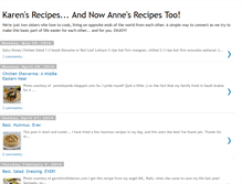Tablet Screenshot of karensrecipes.blogspot.com