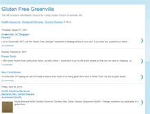 Tablet Screenshot of glutenfreegreenville.blogspot.com