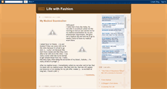 Desktop Screenshot of lifewithfashion09.blogspot.com