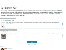 Tablet Screenshot of get-clients-now.blogspot.com