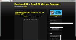 Desktop Screenshot of preciouspsp.blogspot.com