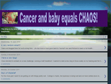 Tablet Screenshot of cancerandbabyequalschaos.blogspot.com