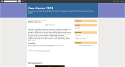 Desktop Screenshot of freegames2009.blogspot.com