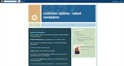 Desktop Screenshot of nutricinoptima-saludverdadera.blogspot.com