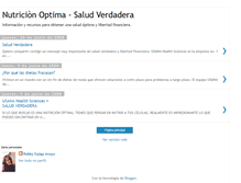 Tablet Screenshot of nutricinoptima-saludverdadera.blogspot.com