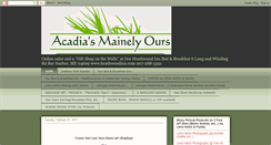 Desktop Screenshot of acadiasmainelyoursbh.blogspot.com