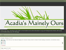 Tablet Screenshot of acadiasmainelyoursbh.blogspot.com