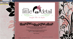 Desktop Screenshot of everylittledetailonline.blogspot.com