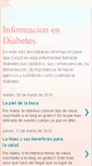 Mobile Screenshot of informacionendiabetes.blogspot.com