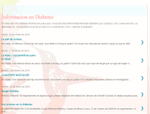 Tablet Screenshot of informacionendiabetes.blogspot.com