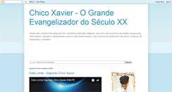 Desktop Screenshot of chico-xavier.blogspot.com
