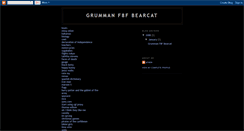 Desktop Screenshot of grummanf8fbearcat.blogspot.com