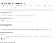 Tablet Screenshot of foreternitybridalboutique.blogspot.com