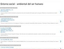 Tablet Screenshot of entornosocial-ambientaldelserhumano.blogspot.com