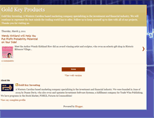 Tablet Screenshot of goldkeyinvesting.blogspot.com