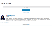 Tablet Screenshot of fajarartadi.blogspot.com