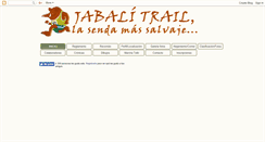 Desktop Screenshot of jabalitrail.blogspot.com