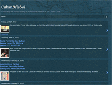 Tablet Screenshot of cubanbeisbol.blogspot.com