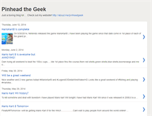 Tablet Screenshot of pinheadthegeek.blogspot.com